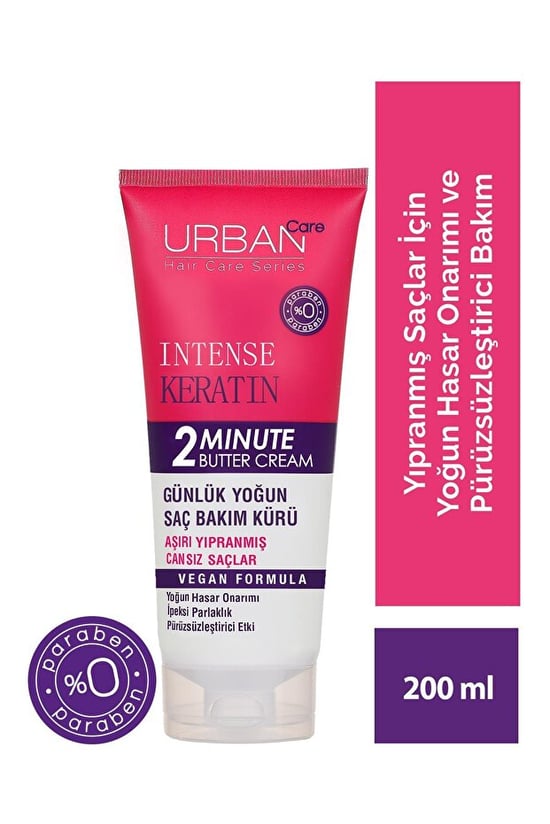 Urban Care Intense Keratin Aşırı Yıpranmış Saçlar Yoğun Saç Bakım Maskesi 200ml