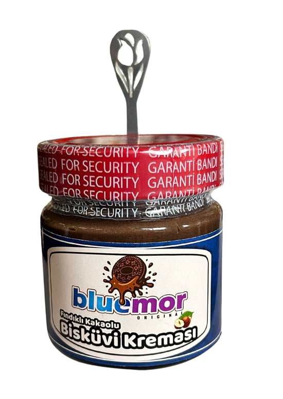 Bluemor Fındıklı Kakaolu Bisküvi Kreması 200 Gr ( Şekilli Çay Kaşıgı Hediyeli )