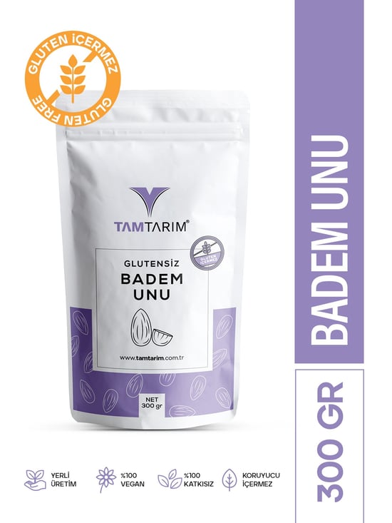 Tam Tarım Glutensiz Badem Unu 300 GR