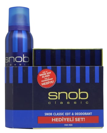 snob,snob classic edit,100 ml + Deodorant 150 ml claasic,erkek parfüm seti,erkek,erkekler için set,parfüm + deodorant seti erkek,toptan satın al,toptan tr,toptan kozmetik,toptan mağazacılık