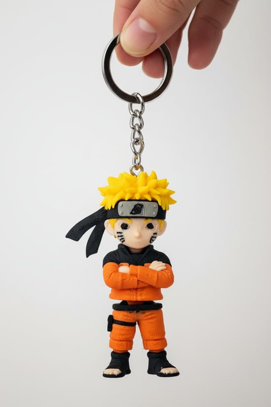 Naruto Figürlü Hareketli Anahtarlık