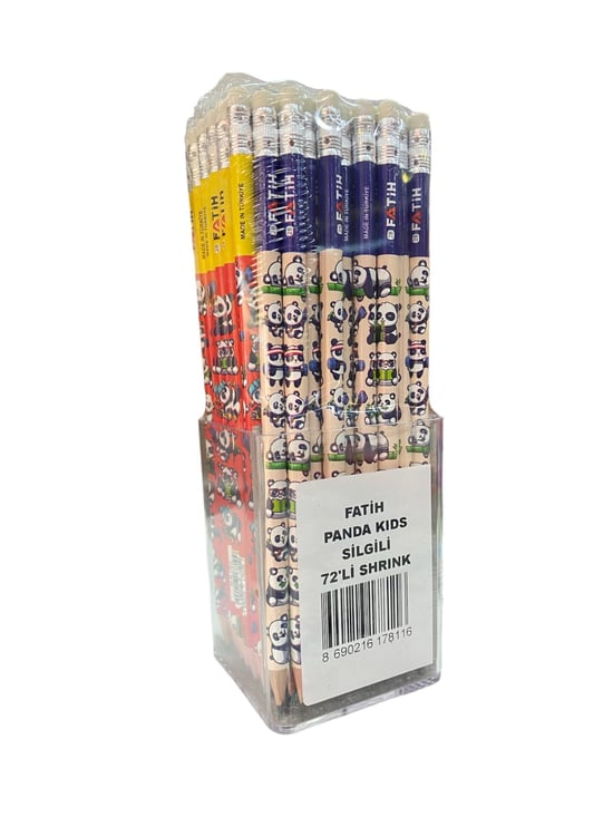 Fatih Panda Kids 72'li Silgili Kursun Kalem 17810