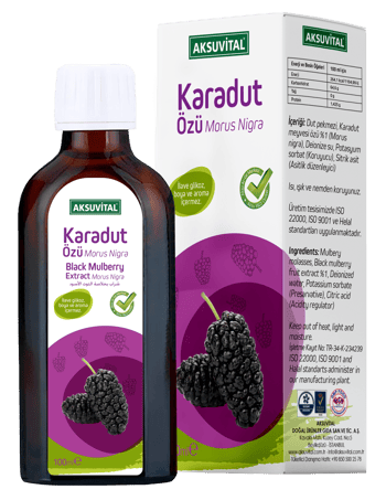 Aksuvital Karadut Özü 100 ml