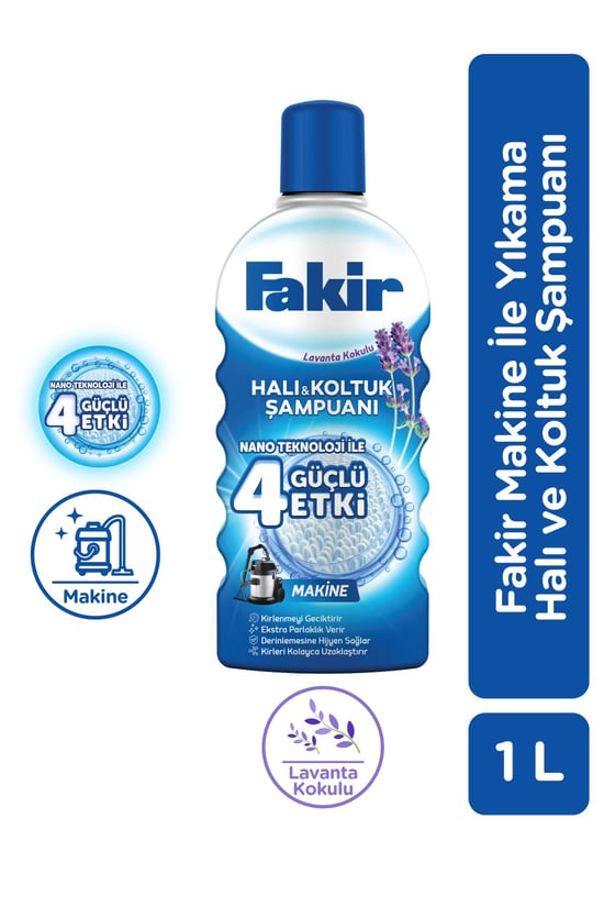 Fakir Halı & Koltuk Şampuanı Makine Lavanta 1000L