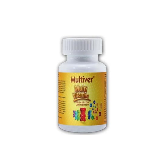 Multiver Multi Vitamin Takviye Edici Gıda Çiğnenebilir Form 64 Adet