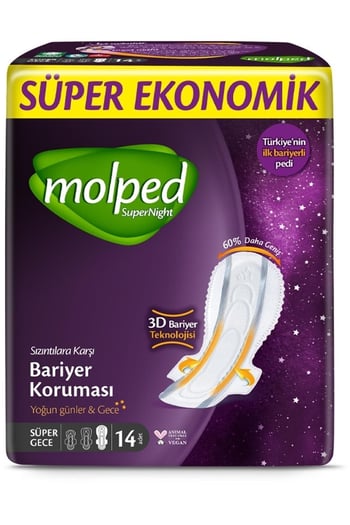 Molped Supernight Gece 14'li