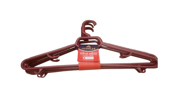 New Plas Eelbise Askısı Natural 12'Li (1 Düzine)- Plastik Renkli Askı