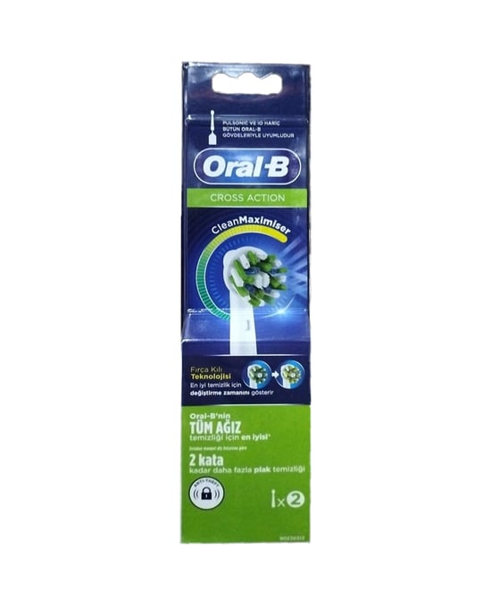 Oral-B Şarjlı Diş Fırçası Yedek Başlık 2'li Cross Action