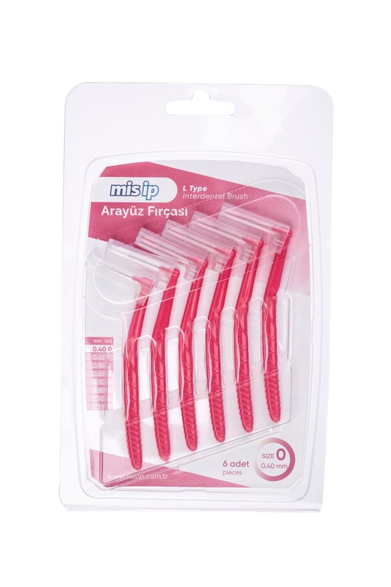 Mis İp L Tipi Arayüz Fırçası Kırmızı 0,50