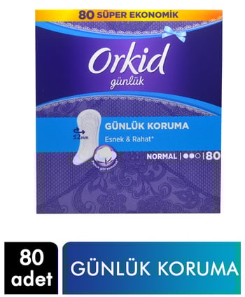 Orkid Günlük Ped 80'li Dev Eko Paket