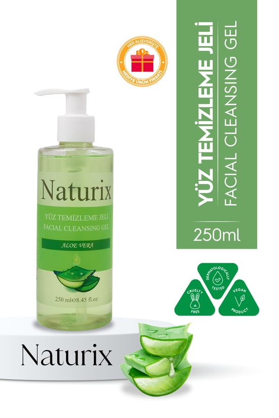 Naturix Aloe Vera Özlü Yüz Temizleme Jeli 250 ml