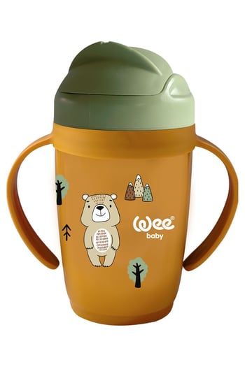 Wee Baby Kulplu Friends Pipetli Bardak Turuncu 12+ ay 200 ml