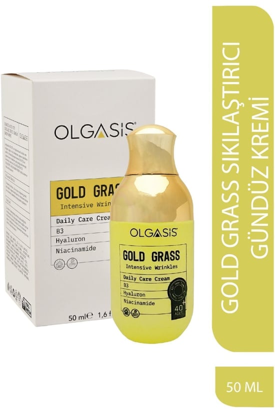 Olgasis Gold Grass Day Cream 40 Altın Otu Sıkılaştırıcı Yaşlanma Karşıtı Derin Kırışıklık Açıcı Krem 50 ml