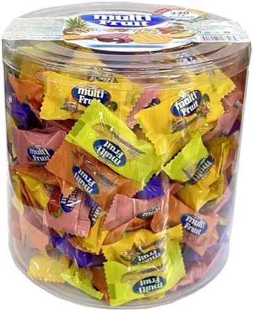 Tayaş Karışık Dolgulu Sütlü Bonbon Sert Şeker 800 Gr Pvc 200'lü