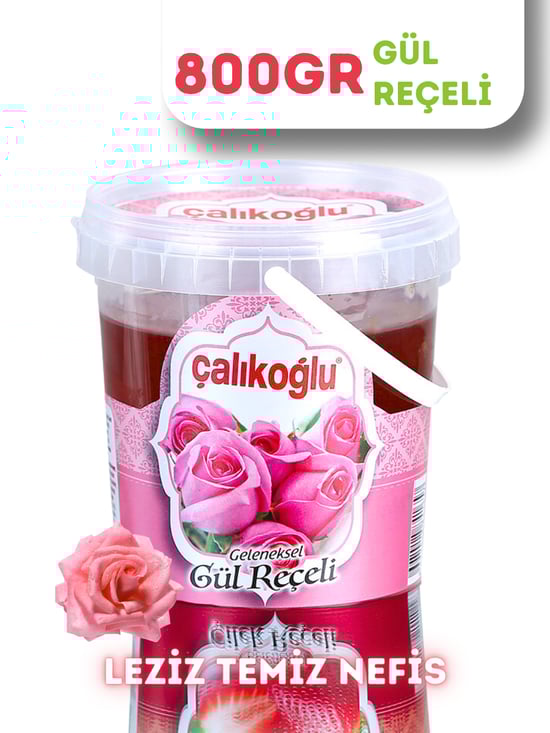 Çalıkoğlu Geleneksel Gül Reçeli 800 gr (Kova)