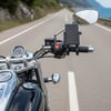 BUFFER® Evrensel Motosiklet Telefon Tutucu – Kaymaz, Kilitlenebilir Güvenli Tutuşlu, 360° Ayarlanabi