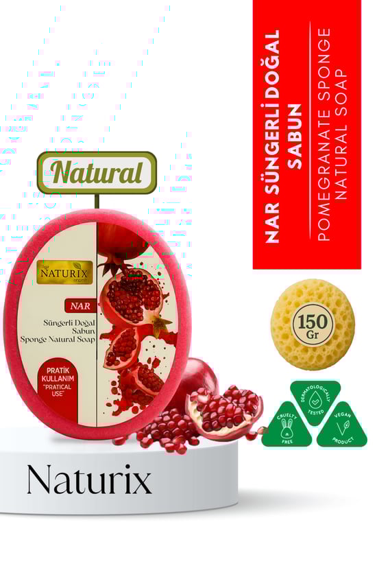 Naturix Nar Süngerli Sabun 150 Gr