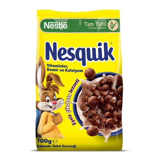 Nesquik Buğday ve Mısır Gevreği 700 gr Kakaolu