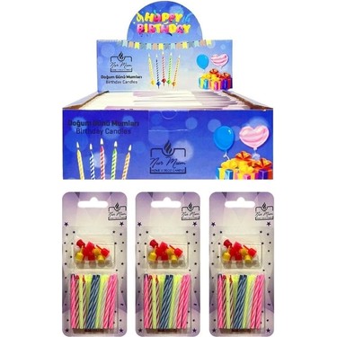 Doğum Günü Mumları 24'lü