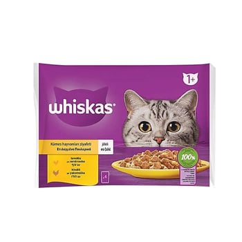 Whiskas 85 Gr 4'Lü Pouch Kümes Hayvanları  5900951303524