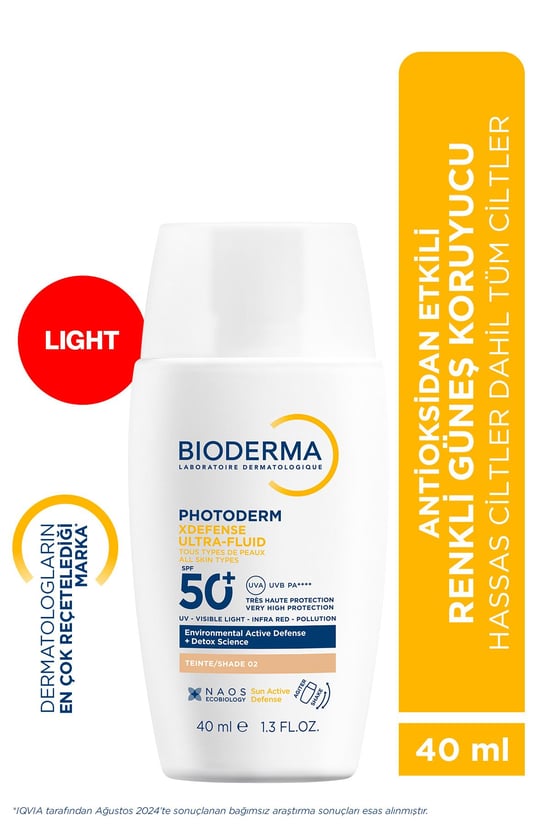 Bioderma Photoderm Xdefense Renkli Güneş Koruyucu SPF 50+ Light 40 ml