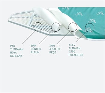 GAZELLA 900 S SQUAT STANDART ÜTÜ MASASI