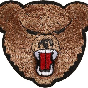 P Parla Aplike Ütü İle Yapışan Ayı Arma 4x5 cm