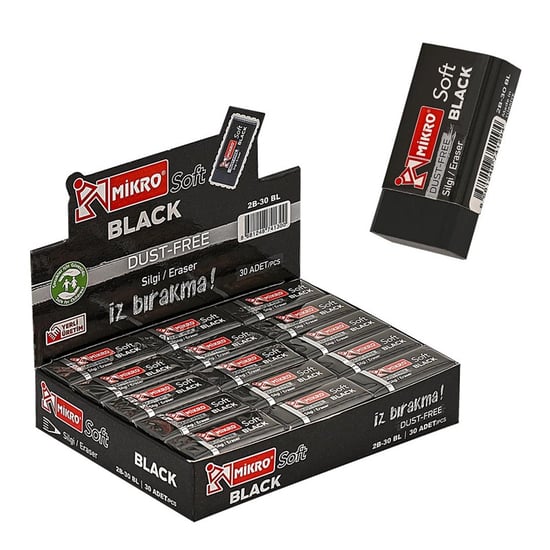 Mikro 2B-30BL (Siyah) Soft Silgi