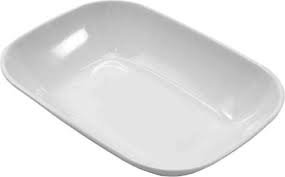 Akel 031 2 No Kare Kayık Tabak 10x13,7 Cm - Beyaz - Melamin Kayık Tabak