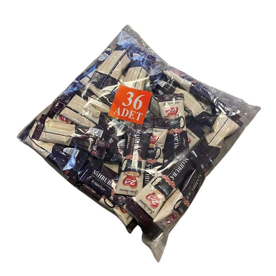 Mahbuba 2si1 Arada Şekersiz 36x4,5gr Mini Küçük Boy İkramlık Otobüs Hazır Kahve Poşet