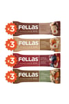 Fellas Kuruyemiş Bar Karma Kutu 30g - 12 Adet (4 Çeşit)