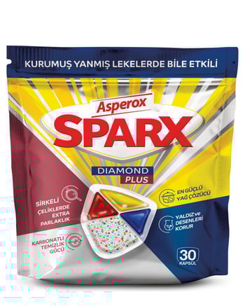 Asperox Sparx Diamond Plus Bulaşık Makinesi Kapsülü 30'lu