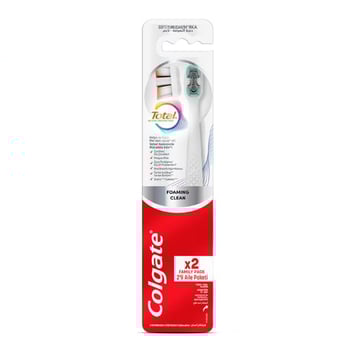 Colgate Total Foaming Clean 1+1 Yumuşak Diş Fırçası