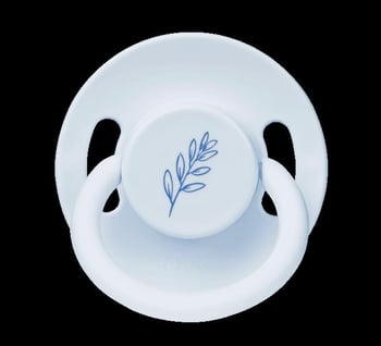 Wee Baby Pure Yuvarlak Uçlu Kauçuk Emzik No:1 0-6 ay Mavi