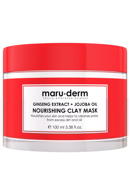 Maru.derm Kil Maskesi Ginseng Özü + Jojoba Yağı Besleyici Kil Maskesi 100 ml