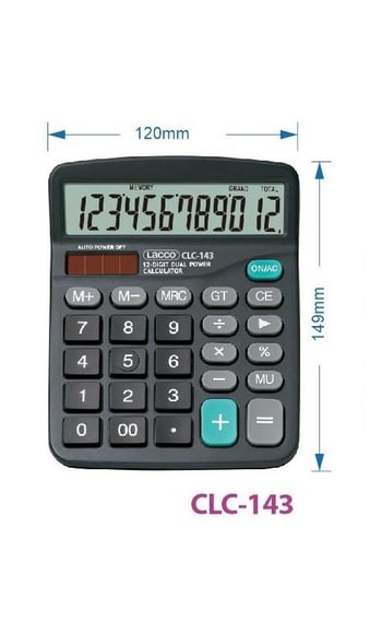 Lacco Hesap Makinesi CLC-143 120*149 MM