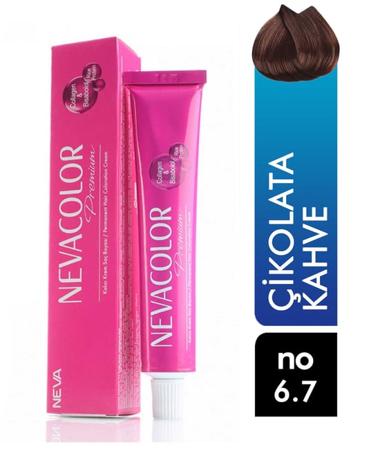 Nevacolor Premium Tüp Saç Boyası Çikolata Kahve 6.7 50 ml