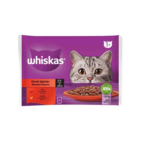 Whiskas 85 Gr 4'Lü Pouch Sığırlı & Tavuklu