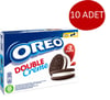 Oreo Duble Vanilya Aromalı Dolgulu Kakaolu Bisküvi 170 GR - 10  Paket