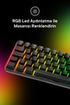 Everest Amber Type-C Bağlantılı RGB Ledli Mekanik Gaming Oyuncu Klavye Q Red Switch