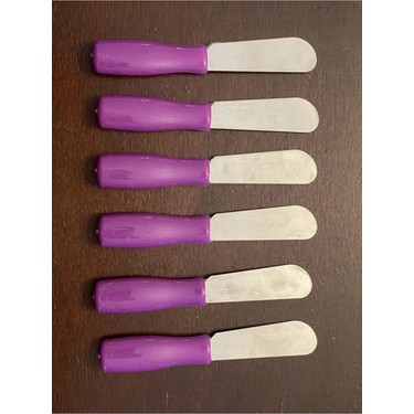 Kahvaltı Bıçağı Plastik Saplı-Renkli Kahvaltı Bıçak