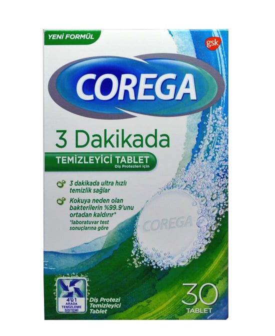  corega, diş protezi temizleyici tablet