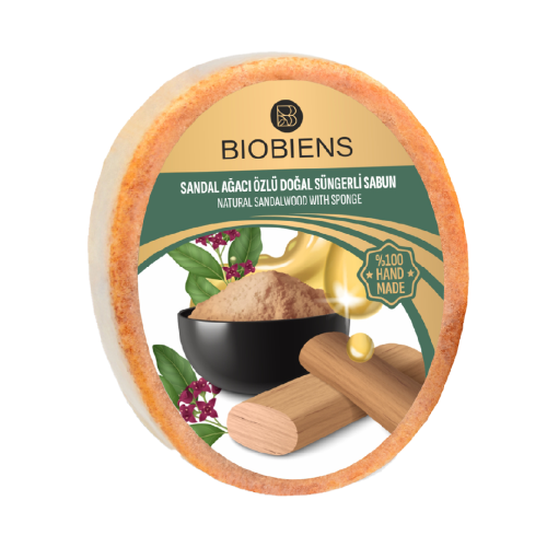 Biobiens Süngerli̇ Sabun 130gr Sandal Ağaci Özlü