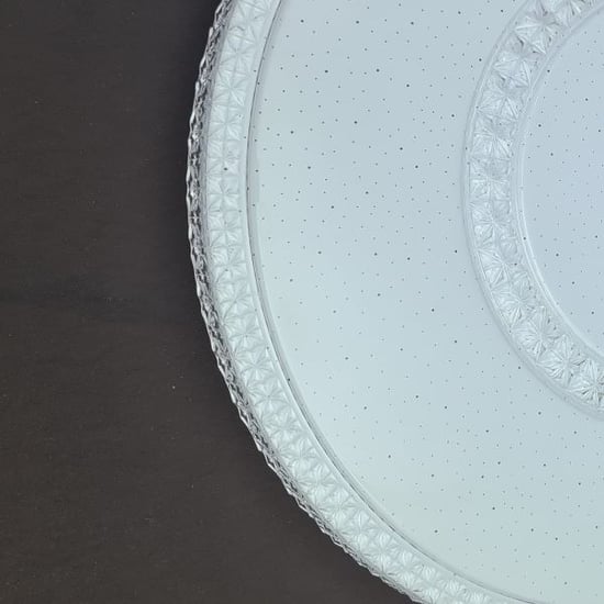 Erbay Sıva Üstü Led Panel Yuvarlak 45 Watt-Çift Kristal Desenli-Beyaz-Günışığı