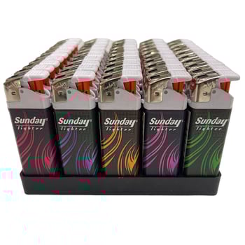 Sunday Baskılı Dolumlu Platinli Manyetik Çakmak