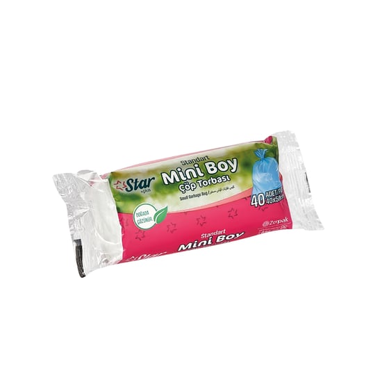 Starplus Şeffaf Çöp Torbası Mini Boy 40x50