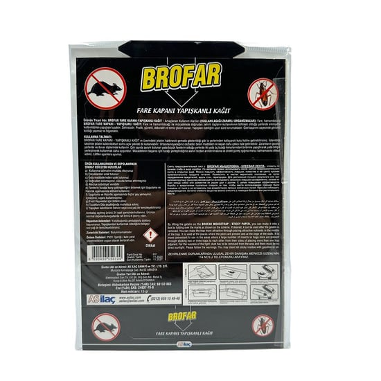 Brofar Fare Kapanı Yapışkanlı Kağıt Fare Kovucu  2 li