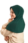 Hürrem Bone Zümrüt Pratik Hazır Geçmeli Tesettür Eşarp Sandy Kumaş Sade 1600_37