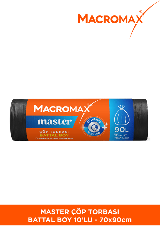 Macromax Master Çöp Torbası Battal Boy 10 Adet
