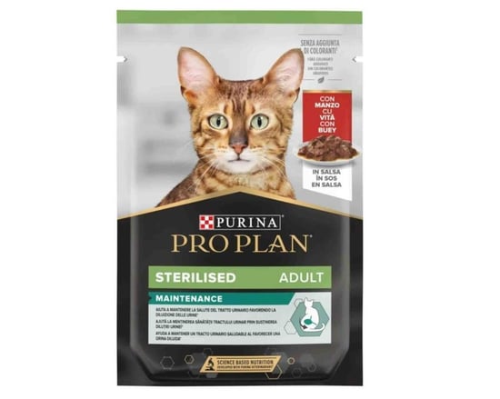 Pro Plan Pouch Kısırlaştırılmış Sığır Etli Kedi Konservesi 85 Gr